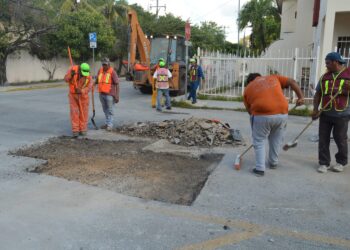 Avanza bacheo con fuerza todos los días en Playa del Carmen y Puerto Aventuras