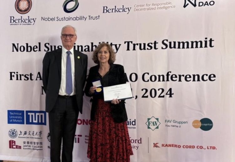 Claudia Sheinbaum agradece Premio de la Fundación Nobel para la Sostenibilidad