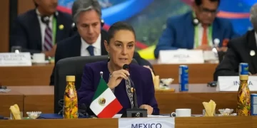 Claudia Sheinbaum propone liberar 24 mil mdd del gasto militar para sembradores en el G20