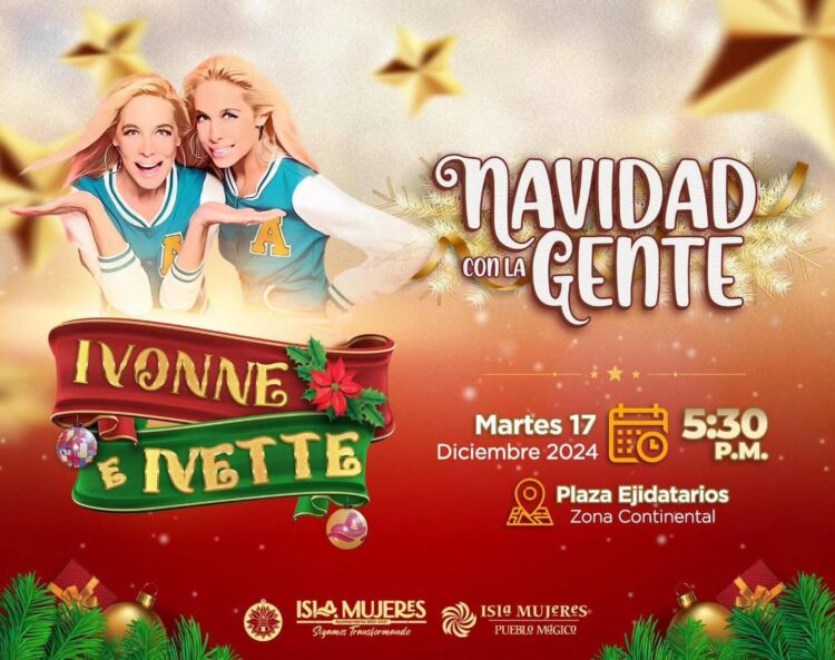 Invita Atenea Gómez a las familias de Isla Mujeres a los Shows Navideños