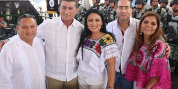 Blanca Merari, presenta en el primer aniversario y conclusión del Tren Maya