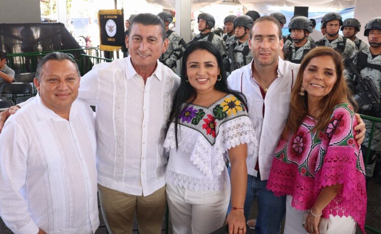 Blanca Merari, presenta en el primer aniversario y conclusión del Tren Maya