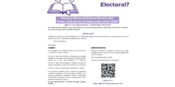 INE Quintana Roo te invita a participar en la Convocatoria como Observador u Observadora Electoral
