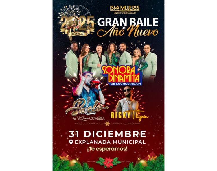 Anuncia Atenea Gómez cartelera artística del Gran Baile de Año Nuevo