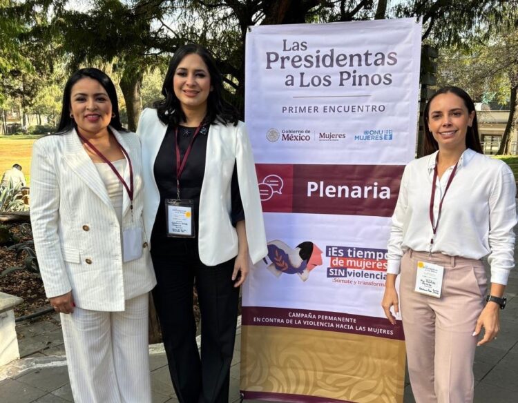 Blanca Merari asiste a reunión de presidentas municipales en Los Pinos