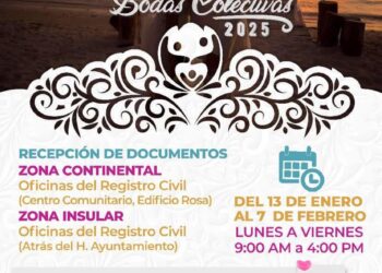 Abre gobierno de Isla Mujeres convocatoria para Bodas Colectivas