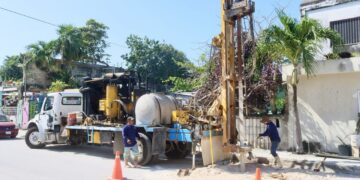 Se ejercieron 13% más de recursos en construcción y mantenimiento de pozos pluviales en Puerto Morelos