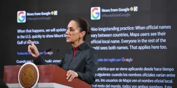 Enviara Claudia Sheinbaum carta a Google por cambiar nombre al Golfo de México en EE.UU.