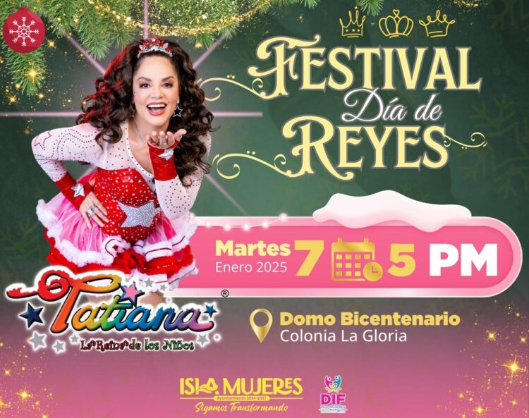 Celebrará Atenea Gómez en grande el Día de Reyes con festivales en Isla Mujeres