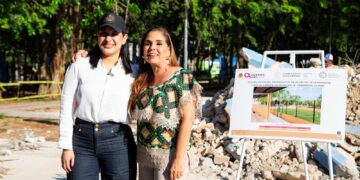 Inician Mara Lezama y Estefanía Mercado inversión histórica en obra pública para Playa del Carmen