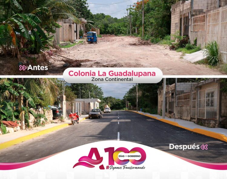 Transforma Atenea Gómez calidad de vida de familias de colonia La Guadalupana en Ciudad Mujeres