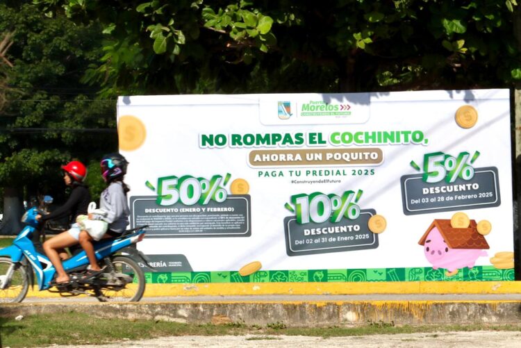 Puerto Morelos lanza programa para el pago del predial 2025 en línea