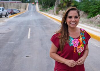 Mara Lezama inaugura camino de acceso a unidad deportiva Luis Donaldo Colosio en Benito Juárez