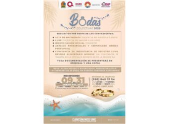 Últimos días para el registro de "Bodas Colectivas 2025" en Cancún