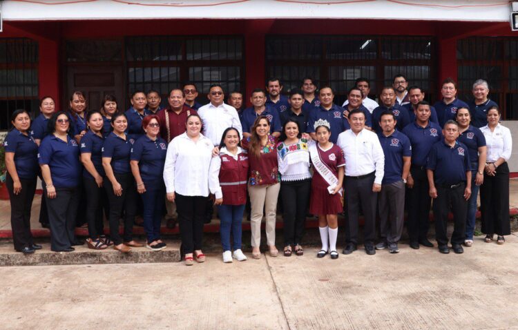 Blanca Merari agradece a Mara Lezama por fortalecer infraestructura educativa en Puerto Morelos