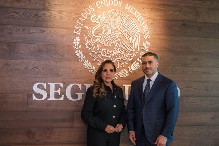 Mara Lezama y Omar García Harfuch fortalecen estrategia para Construcción de Paz en Quintana Roo