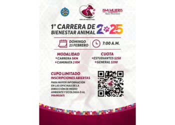 Invitan a familias en Isla Mujeres a participar en la Primera Carrera del Bienestar Animal
