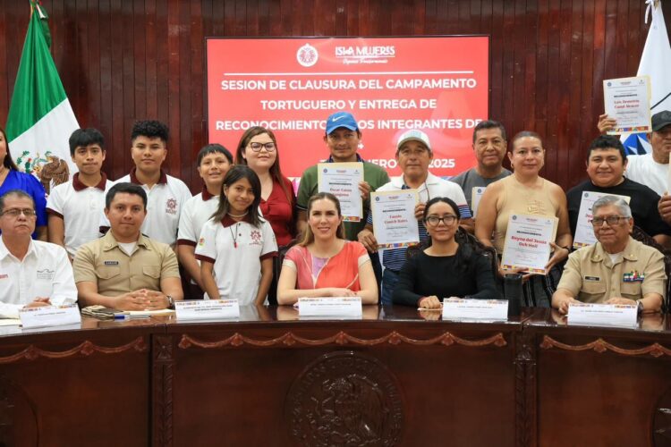 Encabeza Atenea Gómez clausura de la temporada 2024 de Campamento Tortuguero en Isla Mujeres