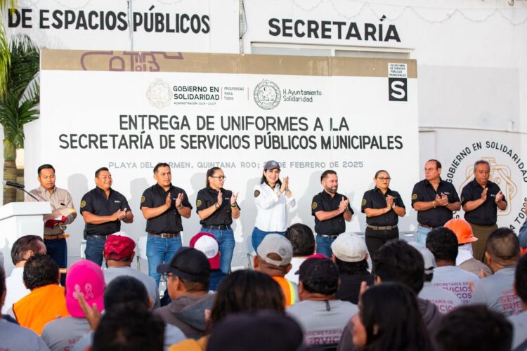 La Secretaría de Servicios Públicos hace brillar a Playa del Carmen: Estefanía Mercado