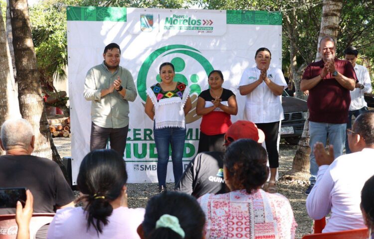 Encabeza Blanca Merari jornada de atención ciudadana en la zona Agrícola de Puerto Morelos 