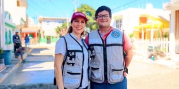 Supervisa Atenea Gómez reconstrucción de calles en Isla Mujeres