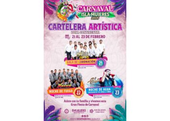 Anuncia Gobierno Municipal cartelera artística del Carnaval de Isla Mujeres 2025 en Zona Continental