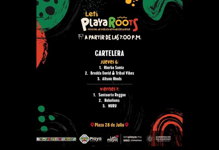 Anuncian el “Let’s Playa Roots, Festival de Música Afrodescendiente” en Playa del Carmen