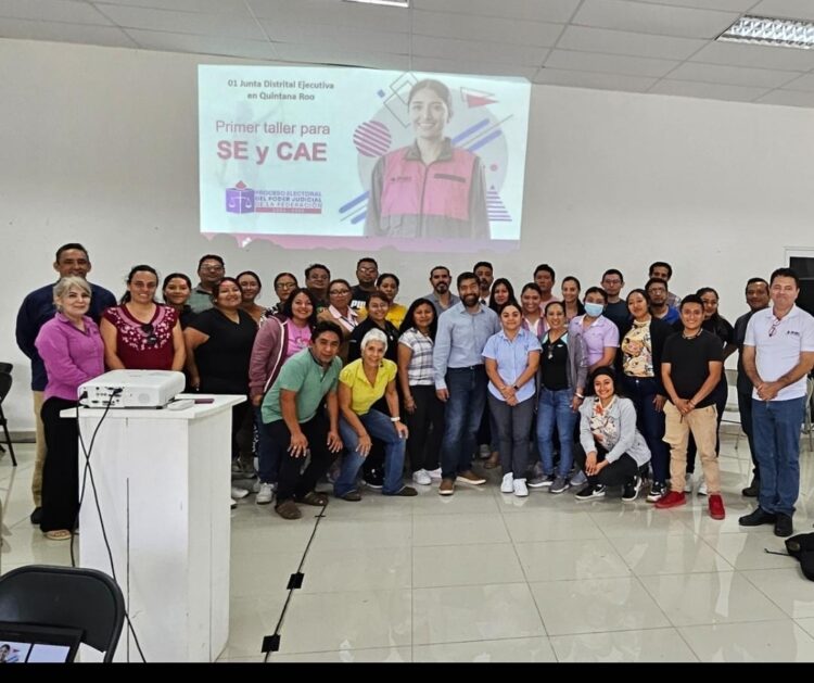Prepara INE Quintana Roo a supervisores y capacitadores para elecciones del poder judicial