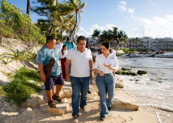 Impulsa Estefanía Mercado proyecto para recuperación de playas en Playa del Carmen
