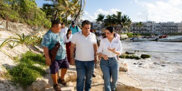 Impulsa Estefanía Mercado proyecto para recuperación de playas en Playa del Carmen