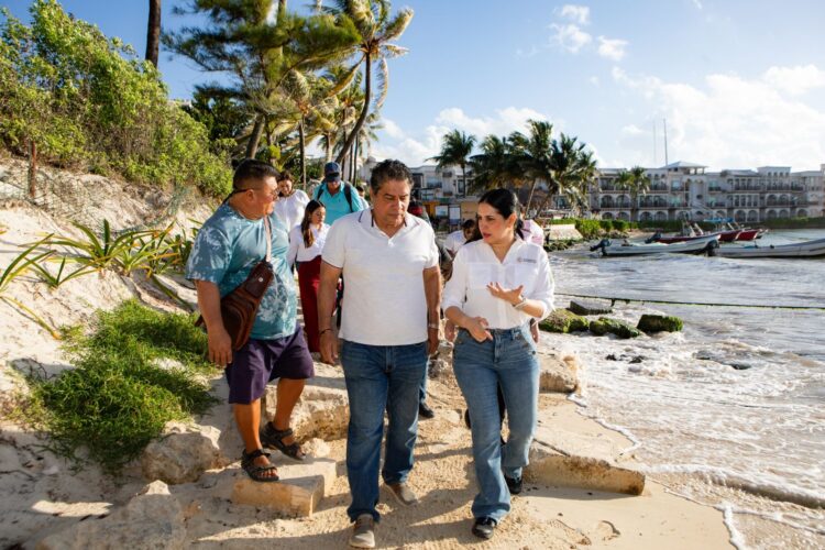 Impulsa Estefanía Mercado proyecto para recuperación de playas en Playa del Carmen