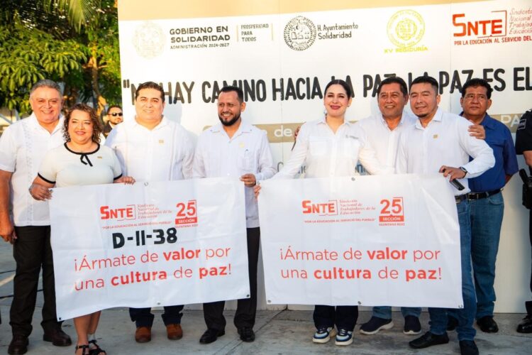 El terreno más fértil para sembrar la paz es la educación: Estefanía Mercado