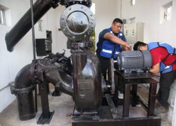 Invierte gobierno de Isla Mujeres en la rehabilitación de los cárcamos pluviales de las Salinas