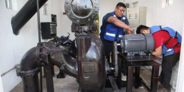 Invierte gobierno de Isla Mujeres en la rehabilitación de los cárcamos pluviales de las Salinas