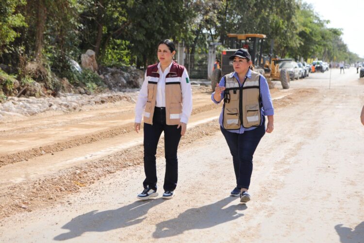 Con pavimentación de nuevo tramo de avenida Constituyentes se beneficiarán más de 48 mil playenses: Estefanía Mercado