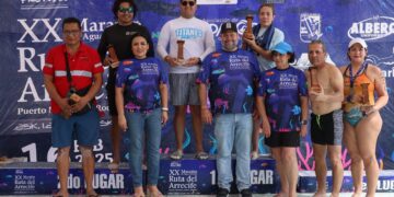 Exitoso XX Maratón de Aguas Abiertas la Ruta del Arrecife 2025, señala Blanca Merari