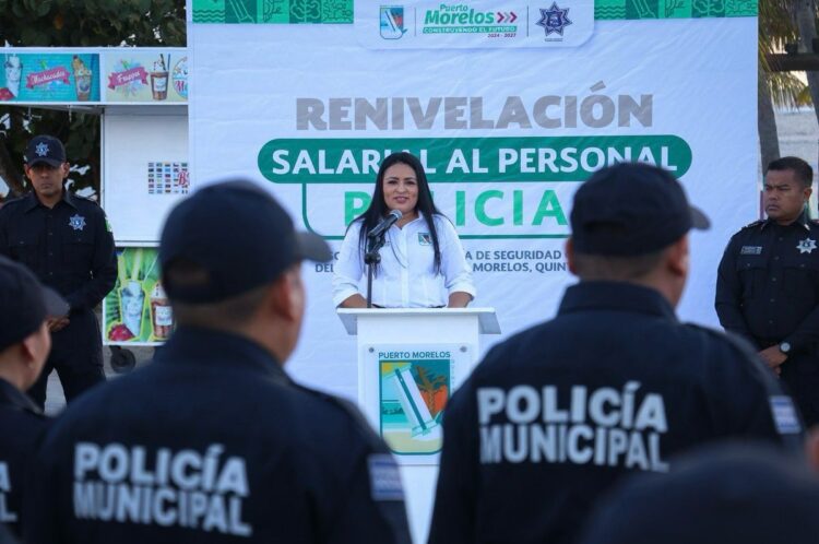 Anuncia Blanca Merari renivelación salarial para personal policial de seguridad ciudadana