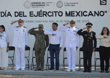 Conmemoran en Playa del Carmen el “Día del Ejército Mexicano”