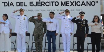 Conmemoran en Playa del Carmen el “Día del Ejército Mexicano”