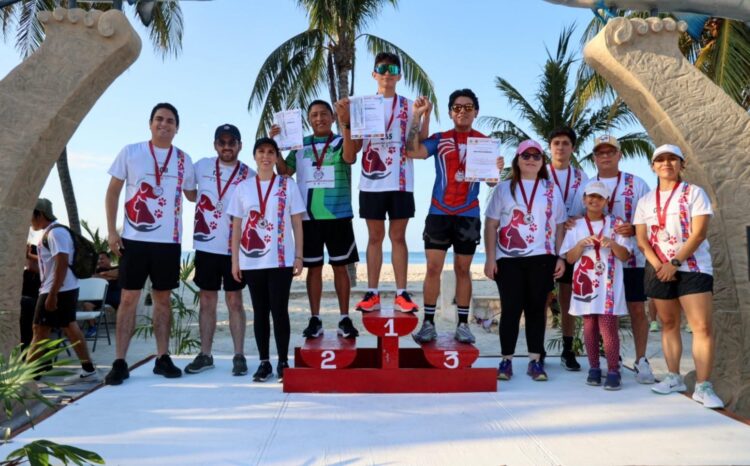 Celebra Gobierno Municipal con éxito la primera Carrera del Bienestar en Isla Mujeres