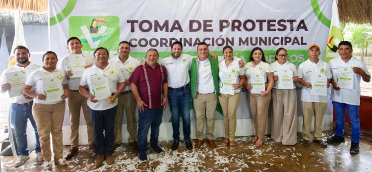 Llama Renán Sánchez a militantes del PVEM a consolidar la transformación y bienestar en José María Morelos