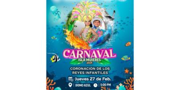 Todo listo para la gran Coronación de los Reyes Infantiles del Carnaval Isla Mujeres 2025