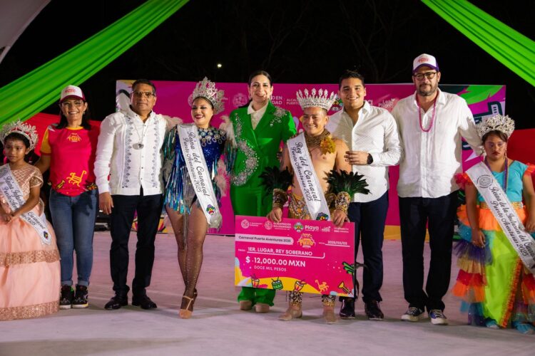 Vibrante cierre del “Carnaval del Pueblo” en Puerto Aventuras y Playa del Carmen