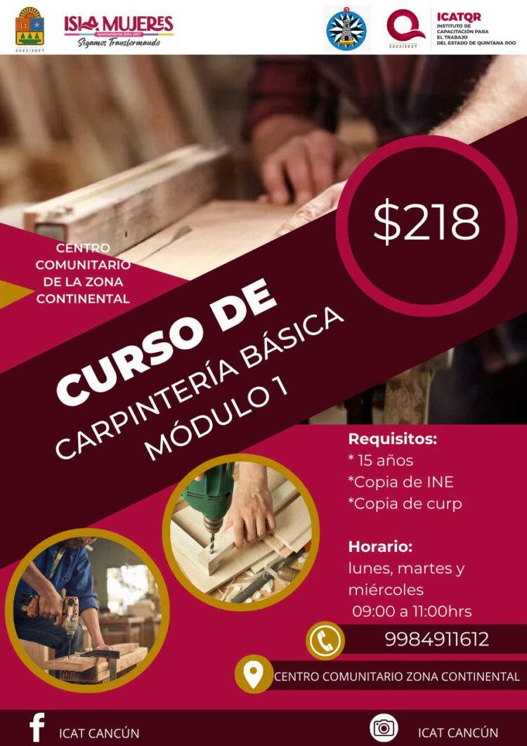 Gobierno Municipal impulsa la capacitación de las isleñas e isleños a través de cursos y talleres