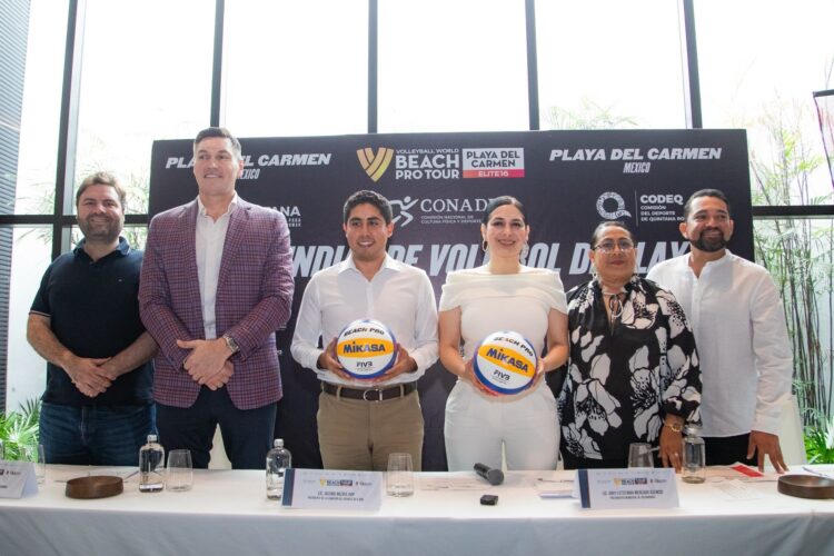 Playa del Carmen, epicentro mundial del voleibol de playa con el Beach Pro Tour Elite 16, comenta Estefanía Mercado