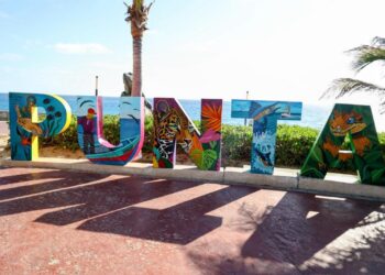 Gobierno de Isla Mujeres embellece el Parque Escultórico de Punta Sur