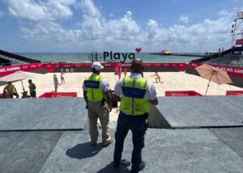 Gobierno de Playa del Carmen implementa operativo de seguridad por el Mundial de Voleibol de Playa