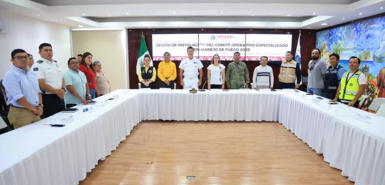 Gobierno de Isla Mujeres instala Comité Especializado Municipal de “Manejo de Fuego 2025”