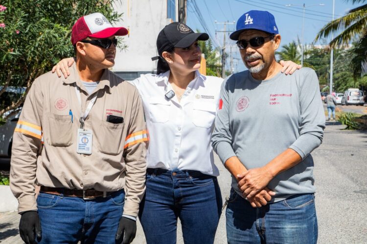 Estefanía Mercado pone en marcha intensa jornada de mejoramiento urbano para transformar calles de Playa del Carmen