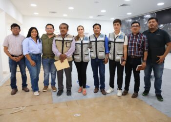 Atenea Gómez supervisa los avances del nuevo Centro de Control Comando C2 en Costa Mujeres 
